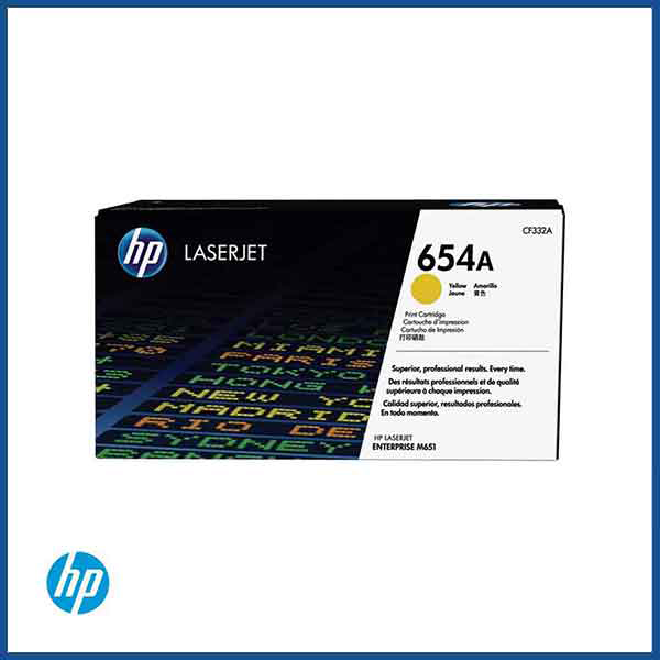 HP 654A (CF332A) Yellow Toner Cartridge